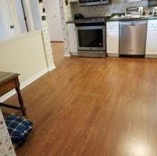 Wood-look kitchen flooring in Lansing, IL from Quality Carpets and Floors