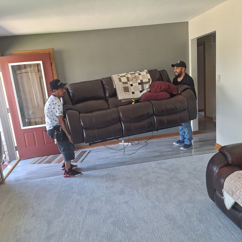 Furniture removal handled by Quality Carpets and Floors