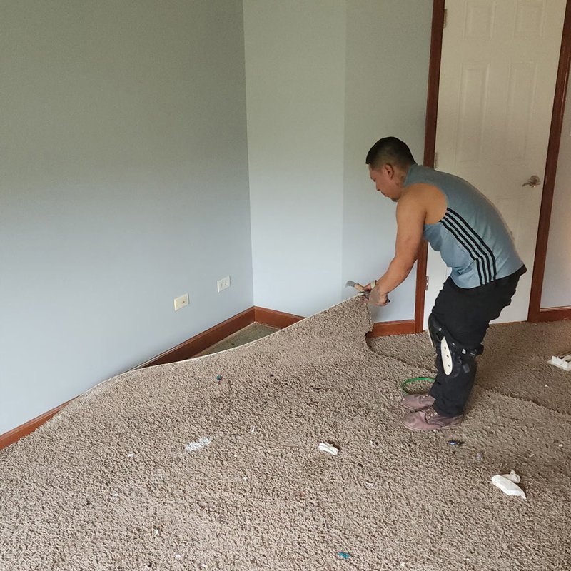 Carpet removal handled by Quality Carpets and Floors